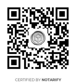 QR Code certificazione Notarify