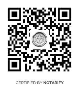 QR Code certificazione Notarify