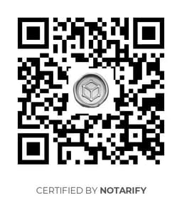 QR Code certificazione Notarify