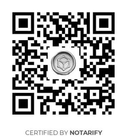 QR Code certificazione Notarify