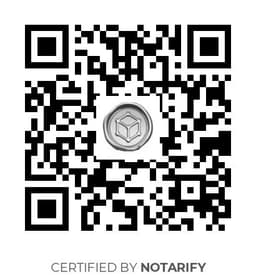 QR Code certificazione Notarify