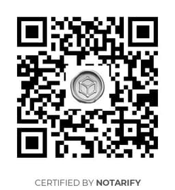 QR Code certificazione Notarify