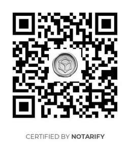 QR Code certificazione Notarify