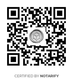 QR Code certificazione Notarify