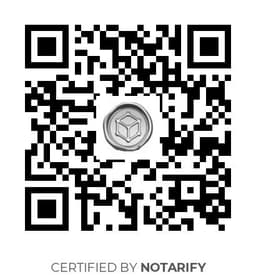QR Code certificazione Notarify