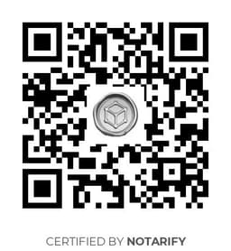 QR Code certificazione Notarify