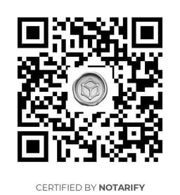 QR Code certificazione Notarify