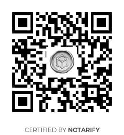 QR Code certificazione Notarify