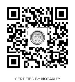 QR Code certificazione Notarify