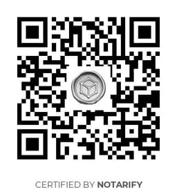 QR Code certificazione Notarify