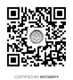 QR Code certificazione Notarify