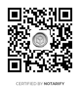 QR Code certificazione Notarify