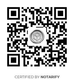 QR Code certificazione Notarify