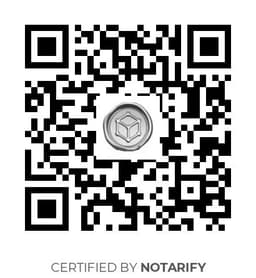 QR Code certificazione Notarify