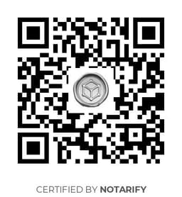 QR Code certificazione Notarify
