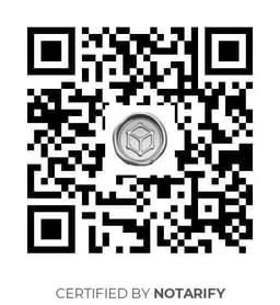 QR Code certificazione Notarify