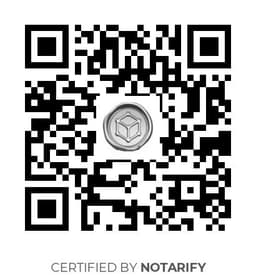 QR Code certificazione Notarify