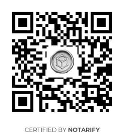 QR Code certificazione Notarify