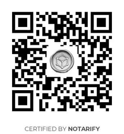 QR Code certificazione Notarify
