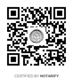 QR Code certificazione Notarify
