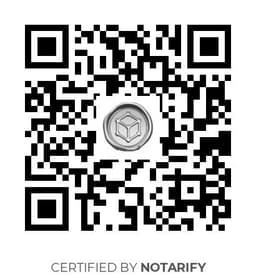 QR Code certificazione Notarify