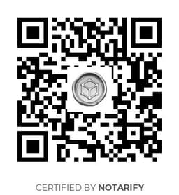 QR Code certificazione Notarify