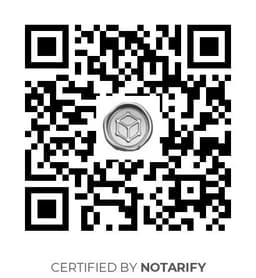 QR Code certificazione Notarify