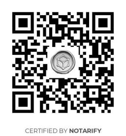 QR Code certificazione Notarify