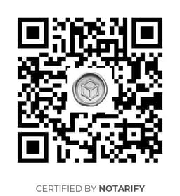QR Code certificazione Notarify