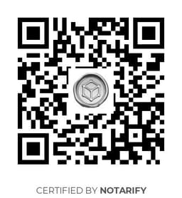 QR Code certificazione Notarify