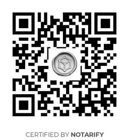 QR Code certificazione Notarify