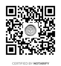 QR Code certificazione Notarify
