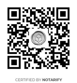 QR Code certificazione Notarify