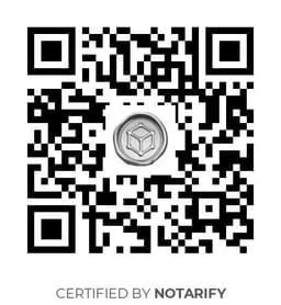 QR Code certificazione Notarify