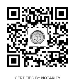 QR Code certificazione Notarify