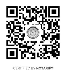 QR Code certificazione Notarify
