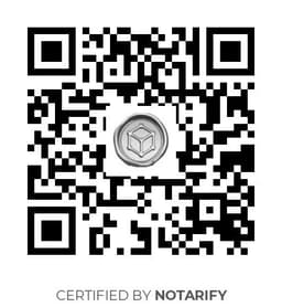 QR Code certificazione Notarify