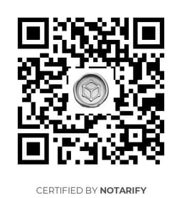 QR Code certificazione Notarify
