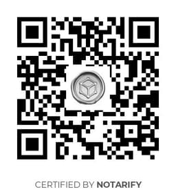 QR Code certificazione Notarify