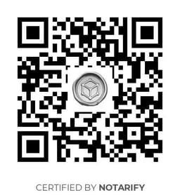 QR Code certificazione Notarify