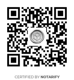 QR Code certificazione Notarify