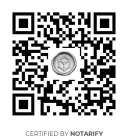 QR Code certificazione Notarify