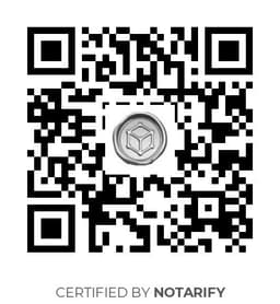 QR Code certificazione Notarify