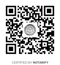 QR Code certificazione Notarify