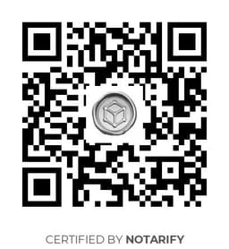 QR Code certificazione Notarify