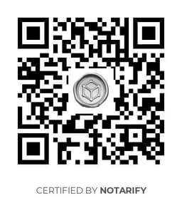 QR Code certificazione Notarify