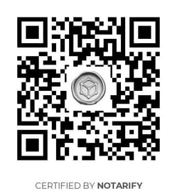 QR Code certificazione Notarify