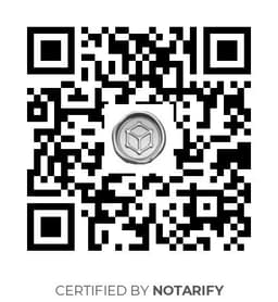 QR Code certificazione Notarify