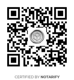 QR Code certificazione Notarify
