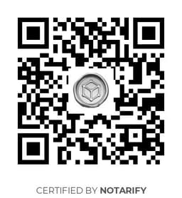 QR Code certificazione Notarify